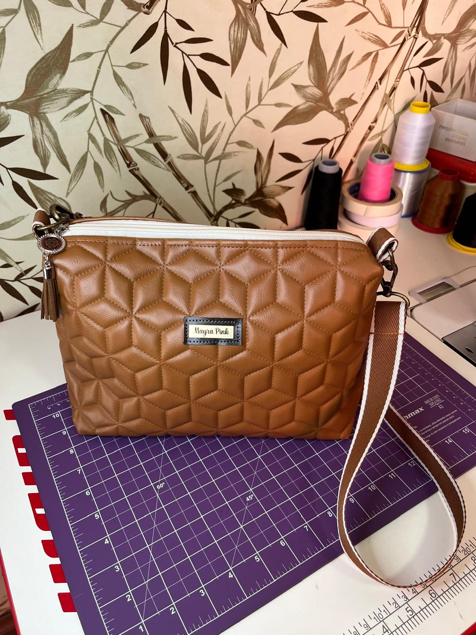 ✨Bolsa Mayra Rosa "Clarice Marrom"✨
