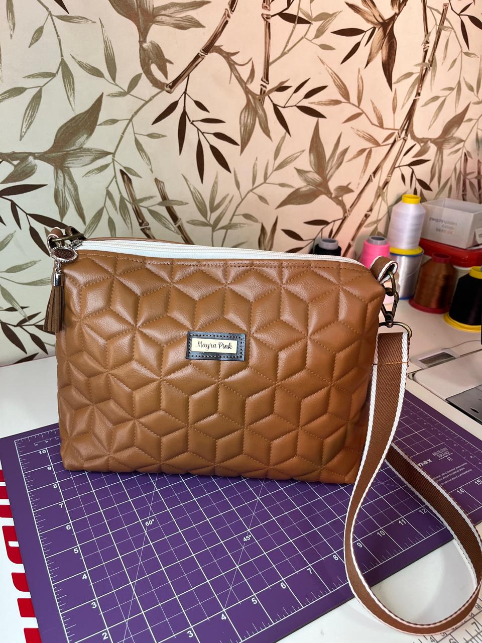 ✨Bolsa Mayra Rosa "Clarice Marrom"✨