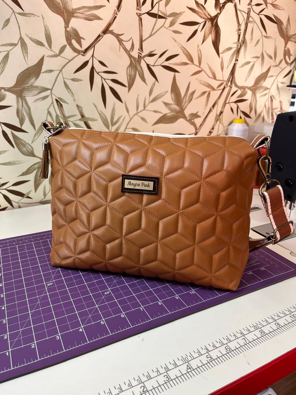 ✨Bolsa Mayra Rosa "Clarice Marrom"✨