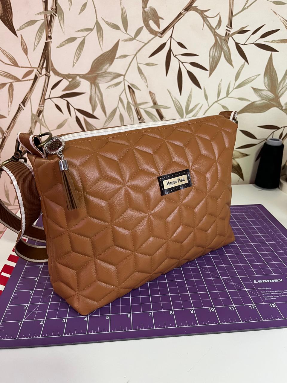 ✨Bolsa Mayra Rosa "Clarice Marrom"✨